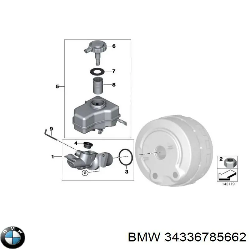 Główny cylinder hamulców BMW 34336785662 cena, od 73,60 USD