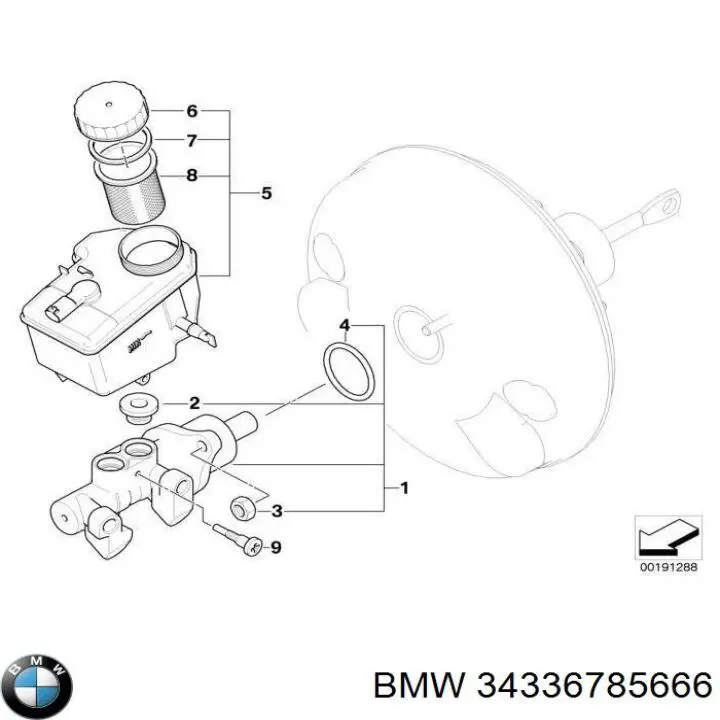 Główny cylinder hamulców BMW 34336785666 cena, od 47,67 USD