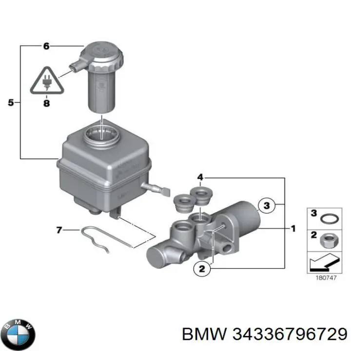 Główny cylinder hamulców do BMW 5 (F10)