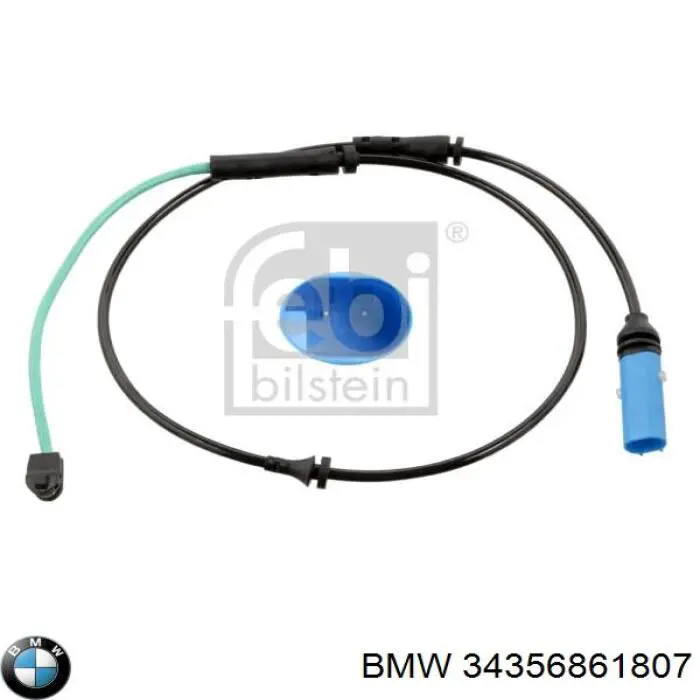 34356861807 BMW czujnik zużycia klocków hamulcowych przedni