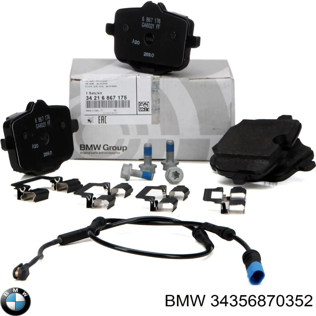 Czujnik zużycia klocków hamulcowych tylny BMW 34356870352 cena, od 15,53 USD