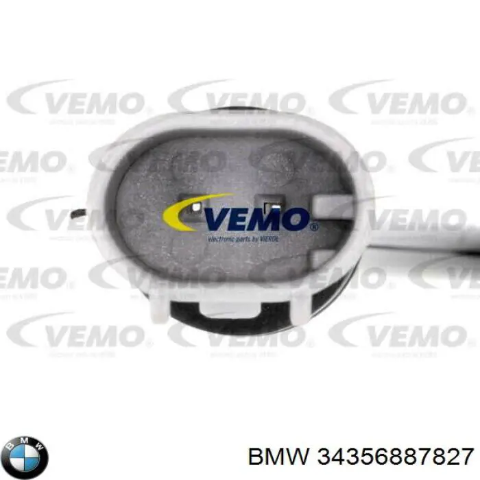 Czujnik zużycia klocków hamulcowych przedni BMW 34356887827 cena, od 15,73 USD