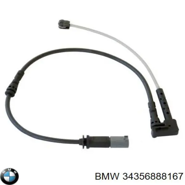 Czujnik zużycia klocków hamulcowych przedni lewy BMW 34356888167 cena, od 14,63 USD