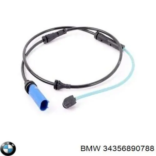 34356890788 BMW Czujnik zużycia klocków hamulcowych przedni