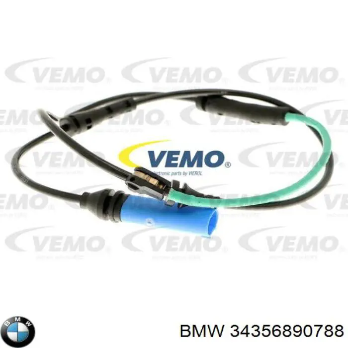 Do koszyka 34356890788 BMW Czujnik zużycia klocków hamulcowych przedni