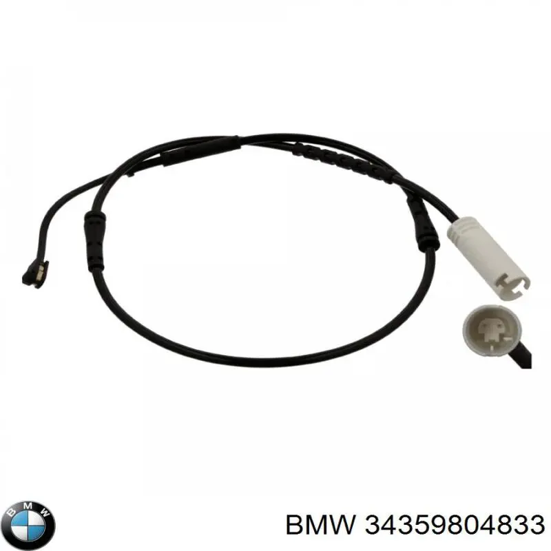 Czujnik zużycia klocków hamulcowych przedni BMW 34359804833 cena, od 12,53 USD