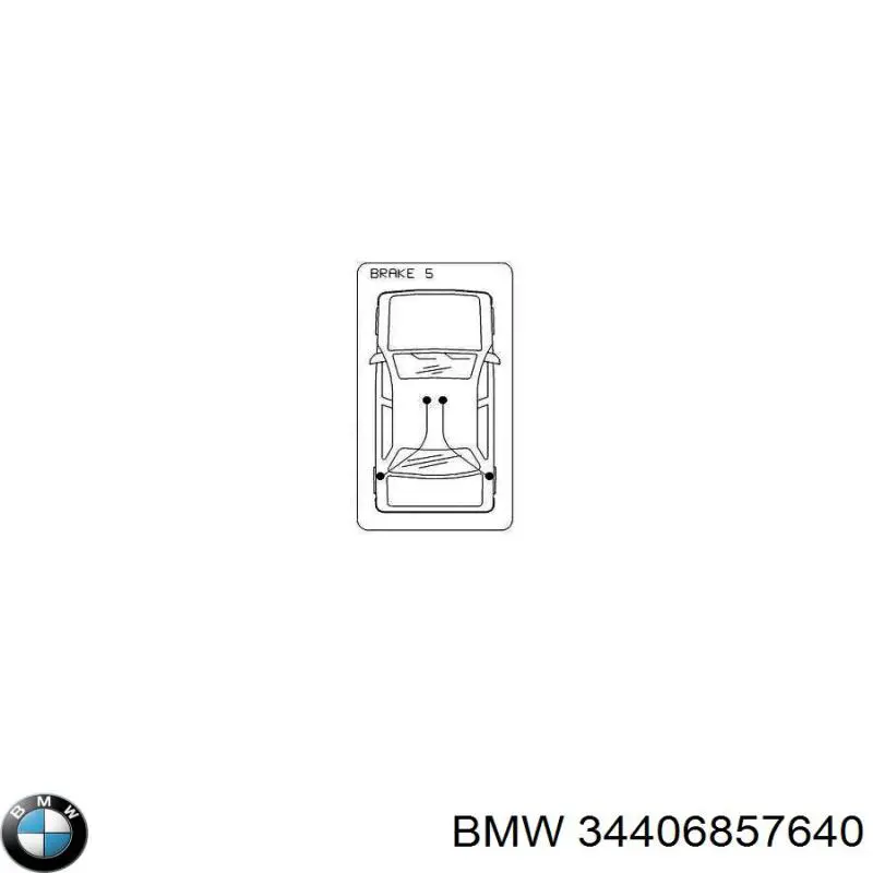 34406857640 BMW Linka hamulca ręcznego tylna prawa/lewa