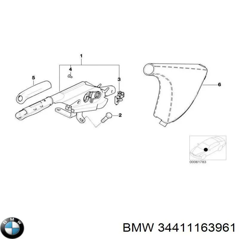 Dźwignia hamulca ręcznego do BMW 5 (E39)