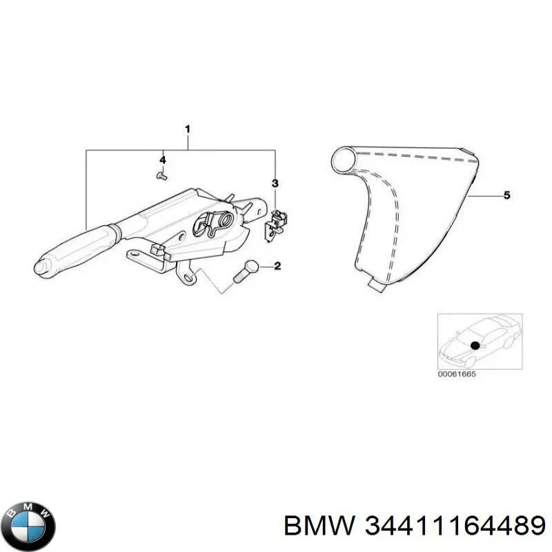 Dźwignia hamulca ręcznego do BMW 3 (E46)