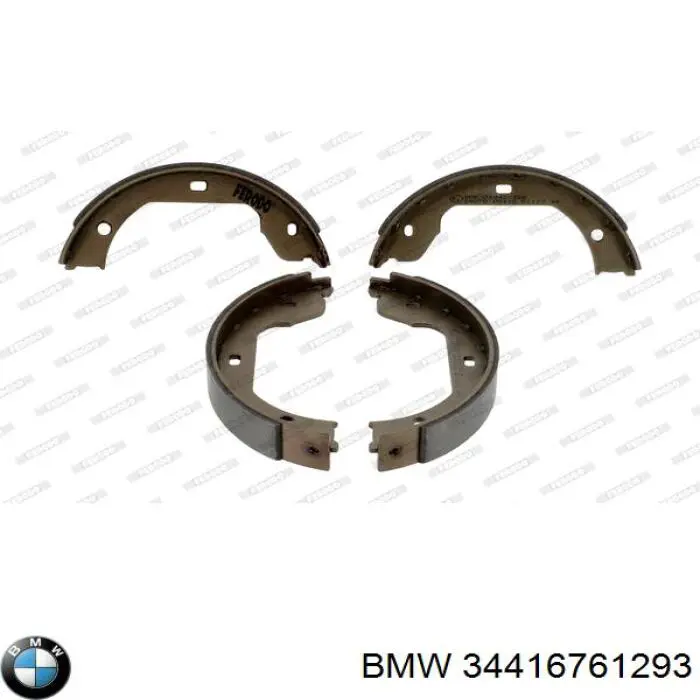 Do koszyka 34416761293 BMW Klocki hamulca ręcznego