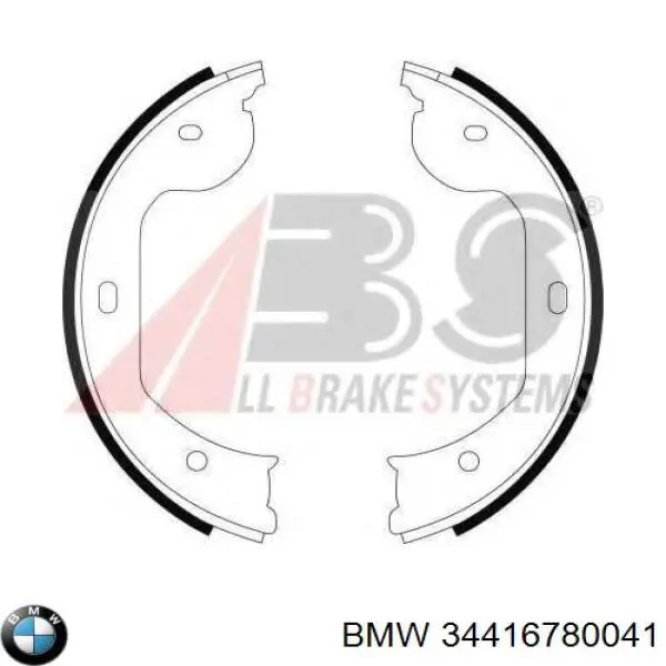 Klocki hamulca ręcznego 34416780041 BMW
