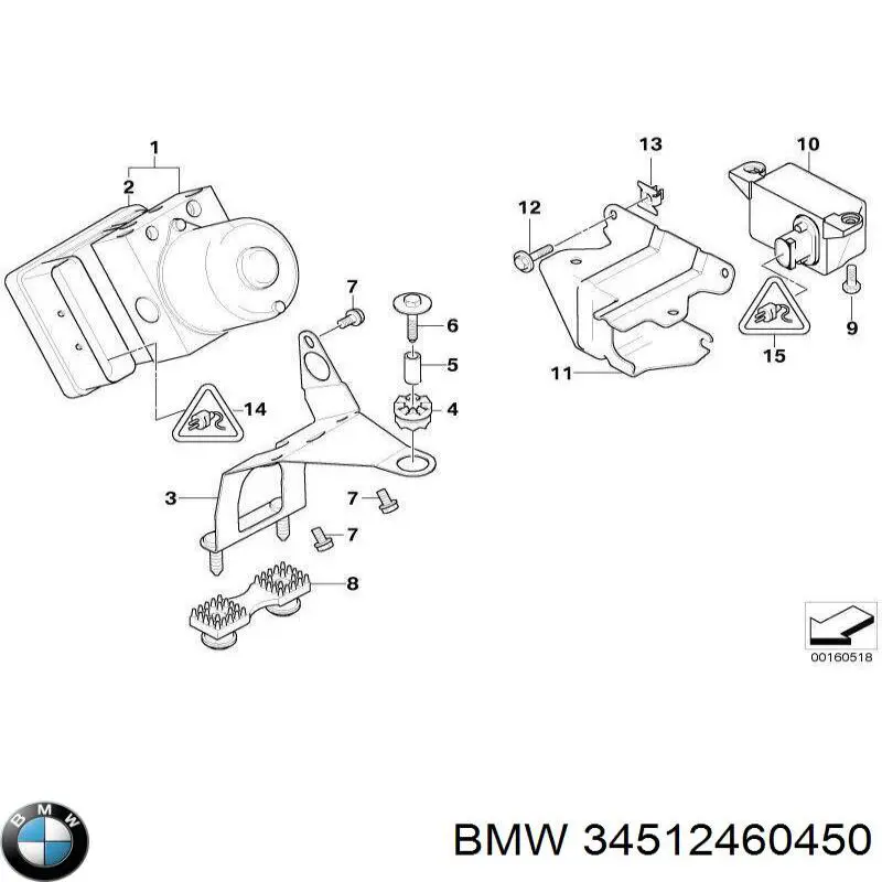 34516771693 BMW sterownik abs hydrauliczny