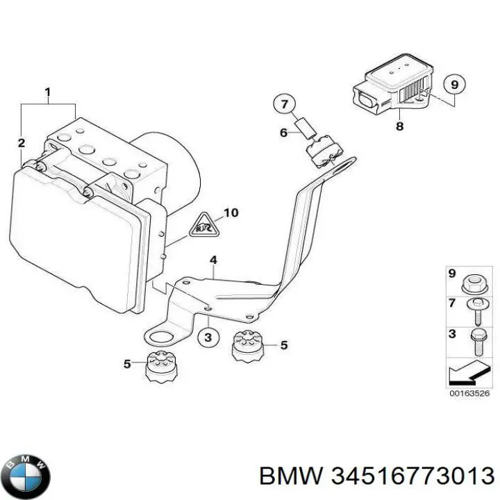 Sterownik ABS  hydrauliczny do BMW X5  E53