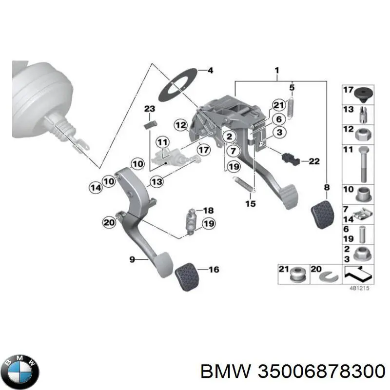 Pedał sprzęgła do BMW 3 (E92)