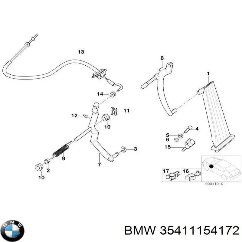 Tuleja rozrusznika BMW 35411154172 cena, od 4,77 USD