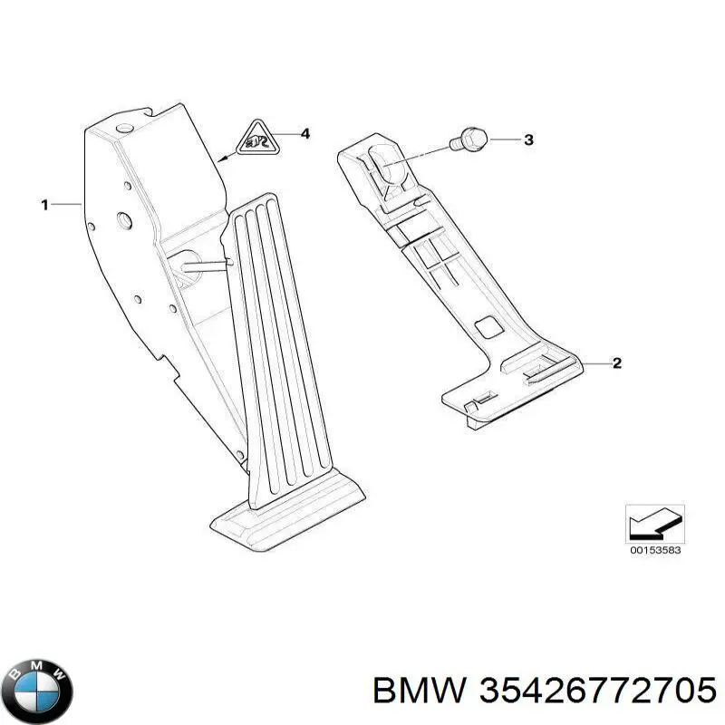 Pedał przyspieszenia (gazu) BMW 35426772705 cena, od 78,32 USD