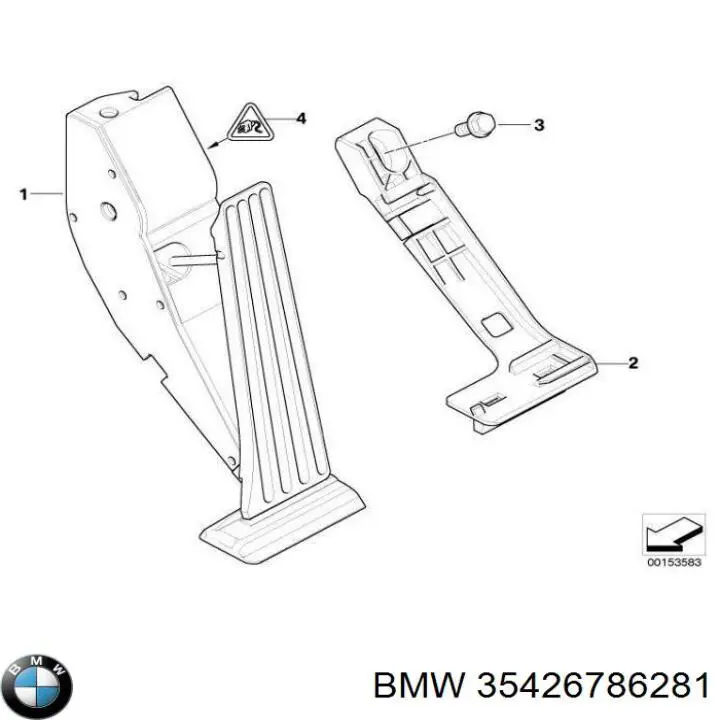 Do koszyka 35426786281 BMW Pedał przyspieszenia (gazu)
