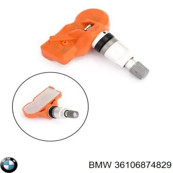 Czujnik ciśnienia w oponach BMW 36106874829