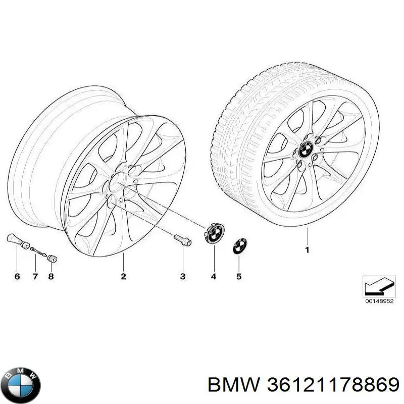 Do koszyka 36121178869 BMW 