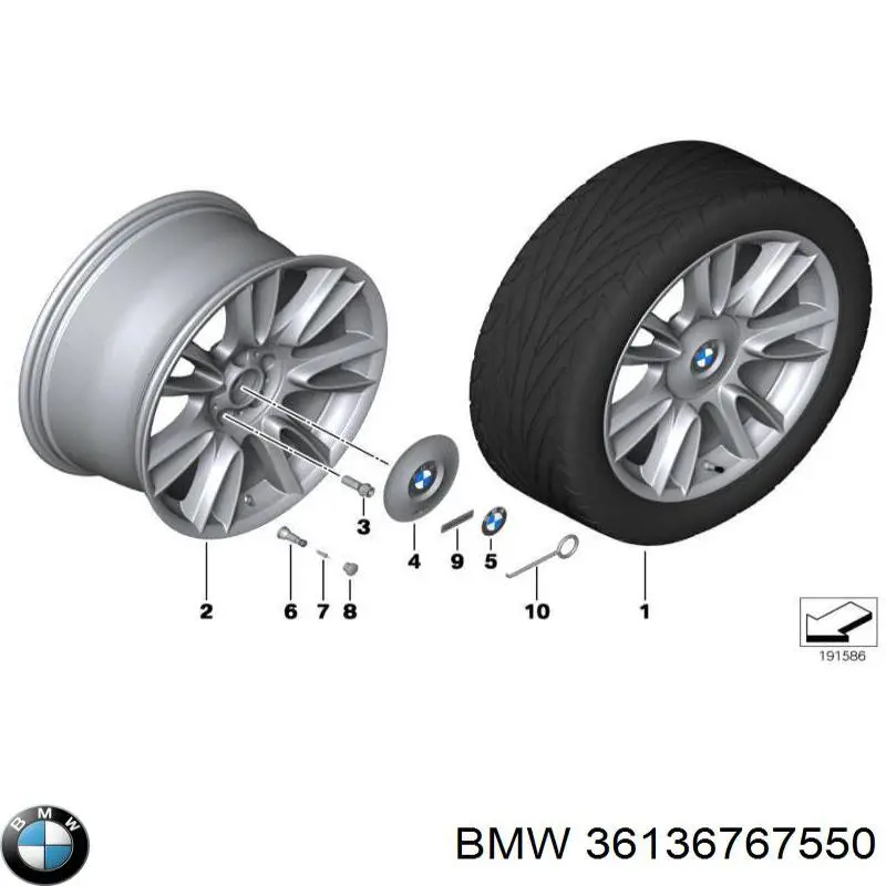 Emblemat na błotnik przedni BMW 36136767550 cena, od 9,47 USD