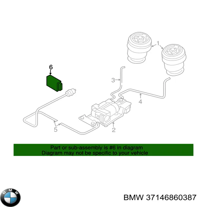 37146860387 BMW Sterownik zawieszenia pneumatycznego