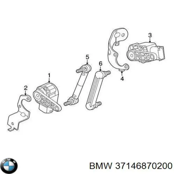 Czujnik położenia pojazdu przedni BMW 37146870200 cena, od 49,15 USD
