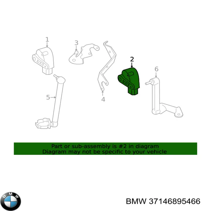 37146895466 BMW Czujnik położenia pojazdu przedni