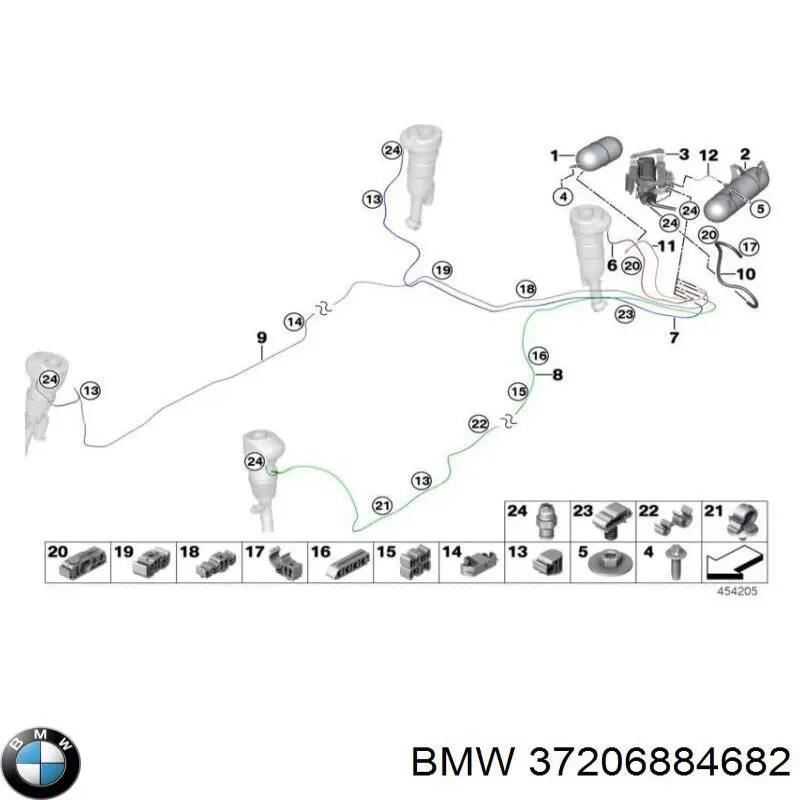 Kompresor zawieszenia pneumatycznego BMW 37206884682 cena, od 380,31 USD