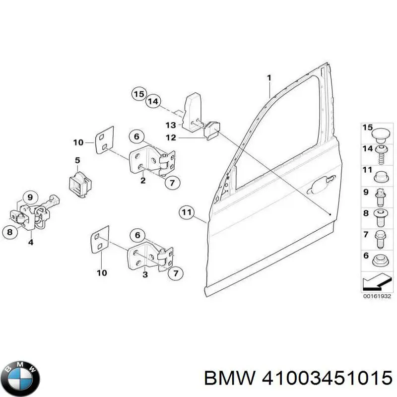 Drzwi przednie lewe do BMW X3 (E83)