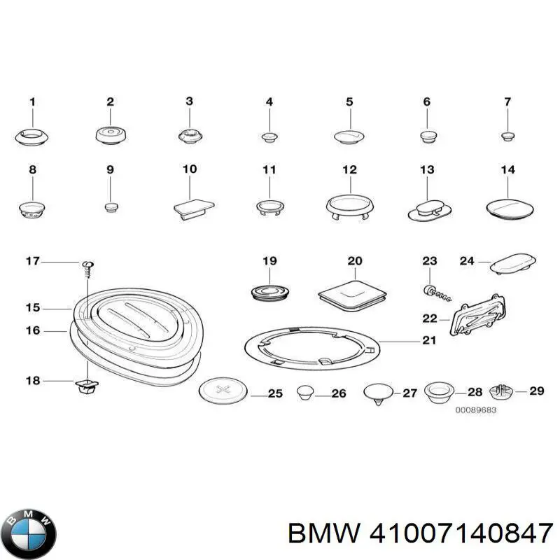 Zestaw naprawczy głównego cylindra hamulcowego do BMW 1 (E81, E87)