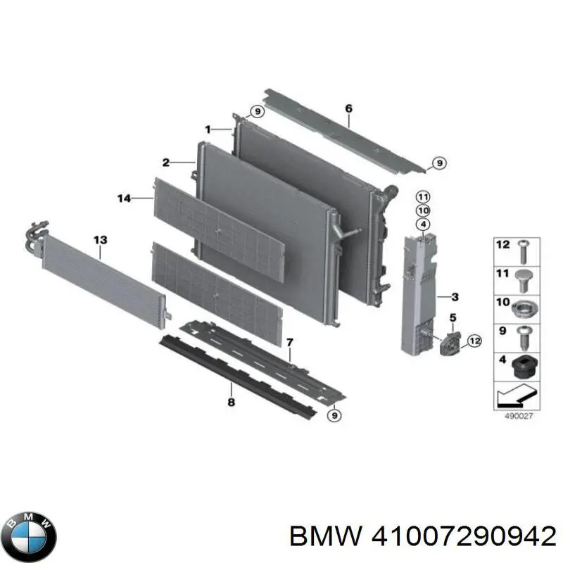 Do koszyka 41007290942 BMW Maska silnika