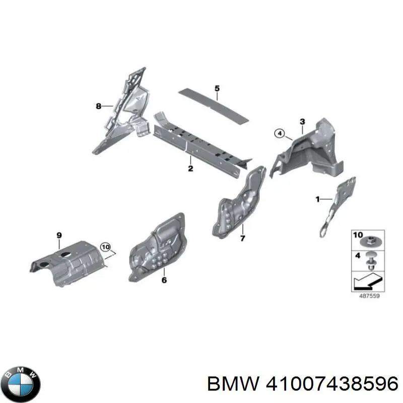 Drzwi przednie prawe Mini COUNTRYMAN kombi (F60) (2016 - 2026) cena, od 938,78 USD