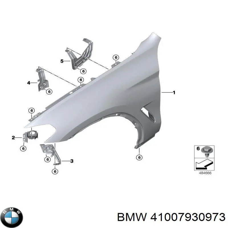 Błotnik przedni lewy do BMW X3  G01, F97, G08