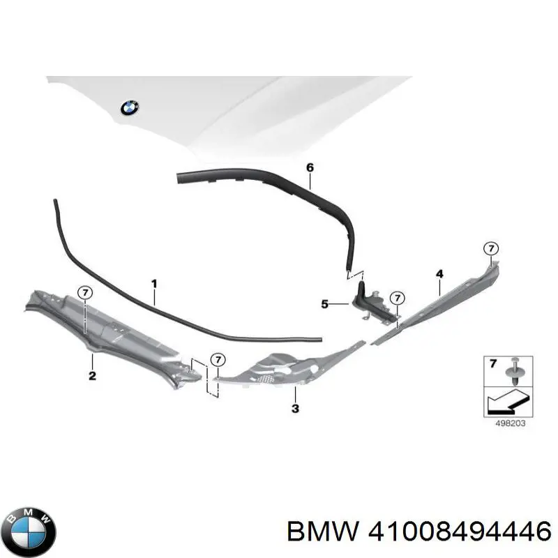 Maska silnika BMW 3 sedana (G20, G80, G28) (2018 - 2026) cena, od 380,16 USD