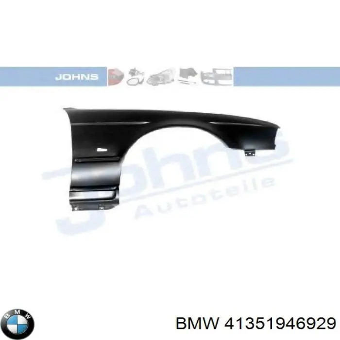 Do koszyka 41351946929 BMW Błotnik przedni lewy