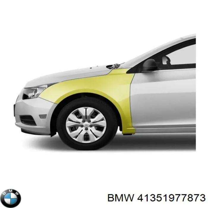 Błotnik przedni lewy 41351977873 BMW