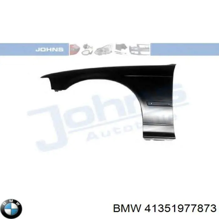 Do koszyka 41351977873 BMW Błotnik przedni lewy