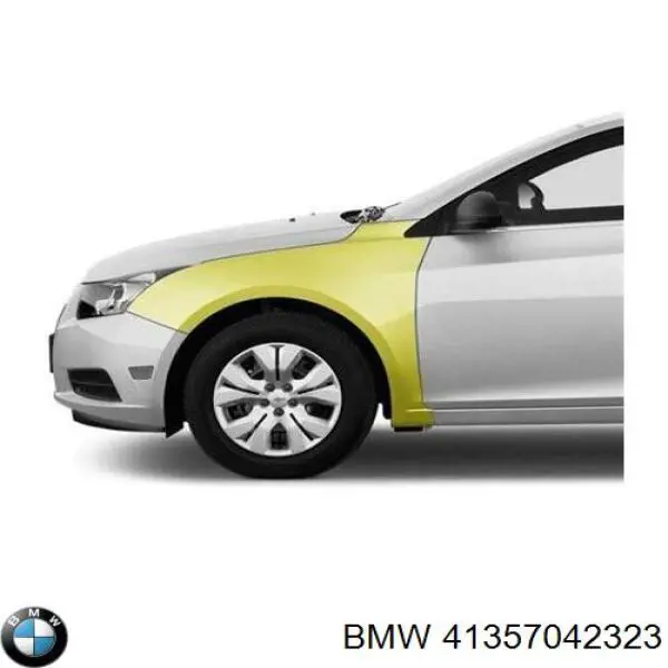 Do koszyka 41357042323 BMW Błotnik przedni lewy