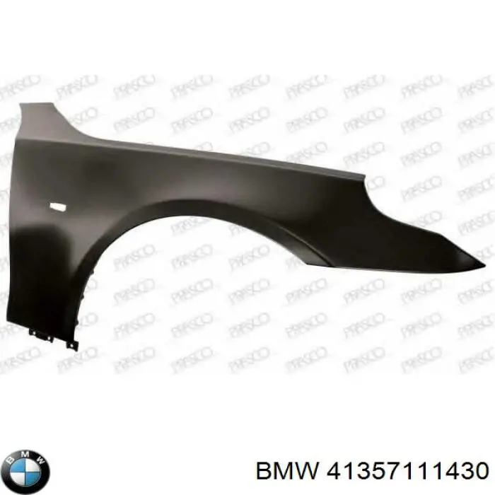 Błotnik przedni prawy BMW 41357111430 cena, od 131,10 USD