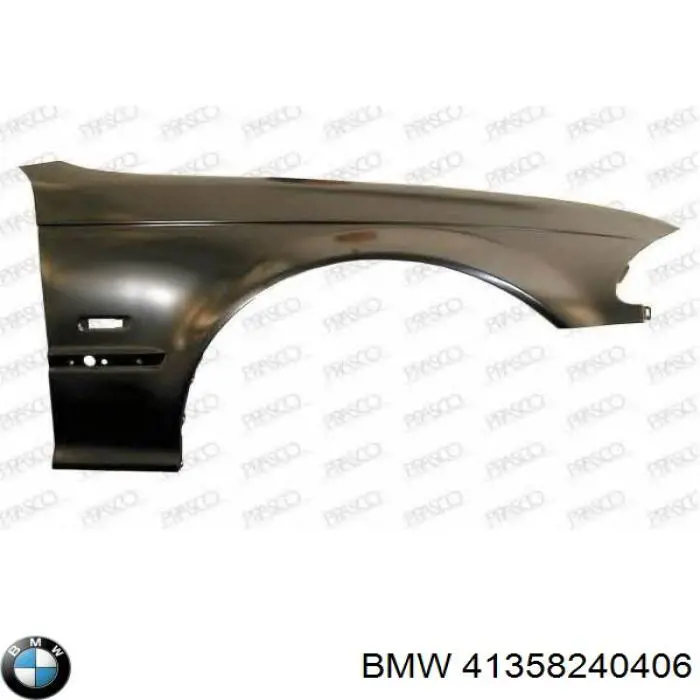 Do koszyka 41358240406 BMW Błotnik przedni prawy