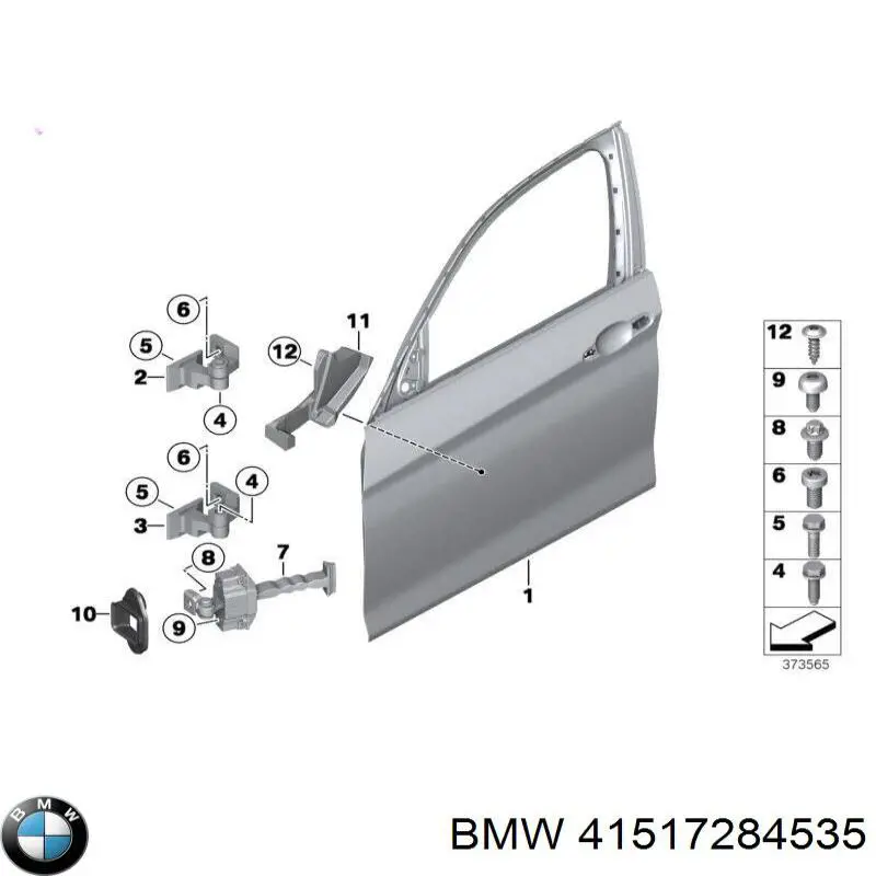 41517284535 BMW Zawias drzwi przednich lewych