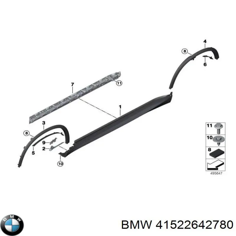 Drzwi tylne prawe do BMW X5  G05, F95