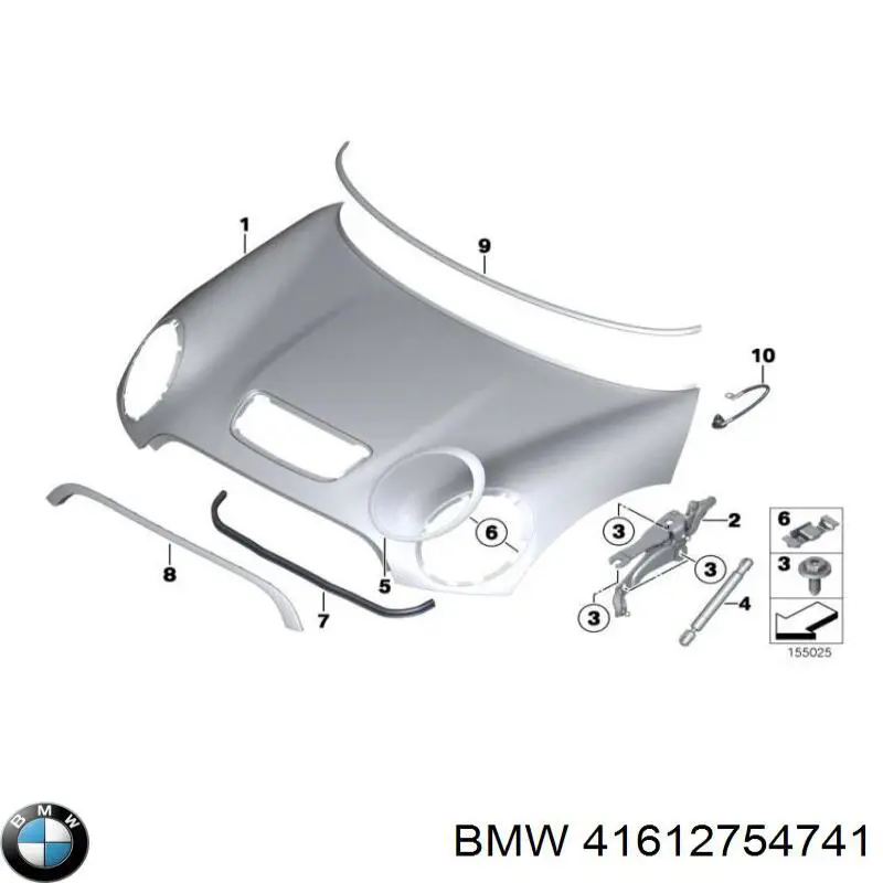 41612754741 BMW Maska silnika