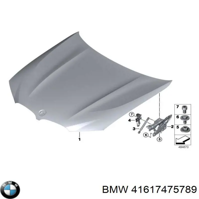 41617475789 BMW Maska silnika