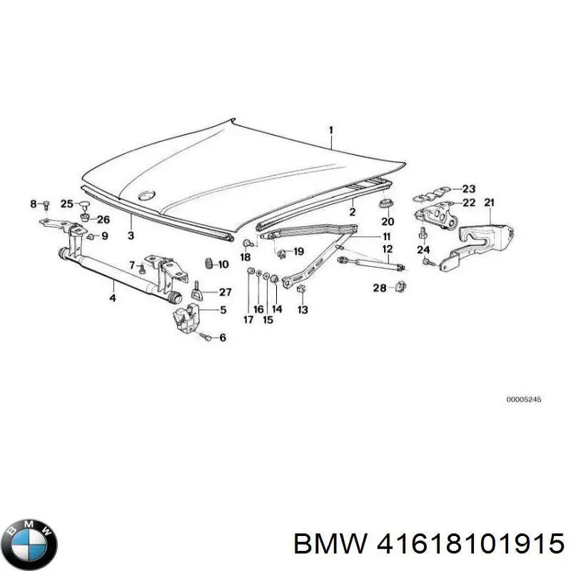 Maska silnika BMW 7 sedana (E32) (1986 - 1994) cena, od 449,44 USD