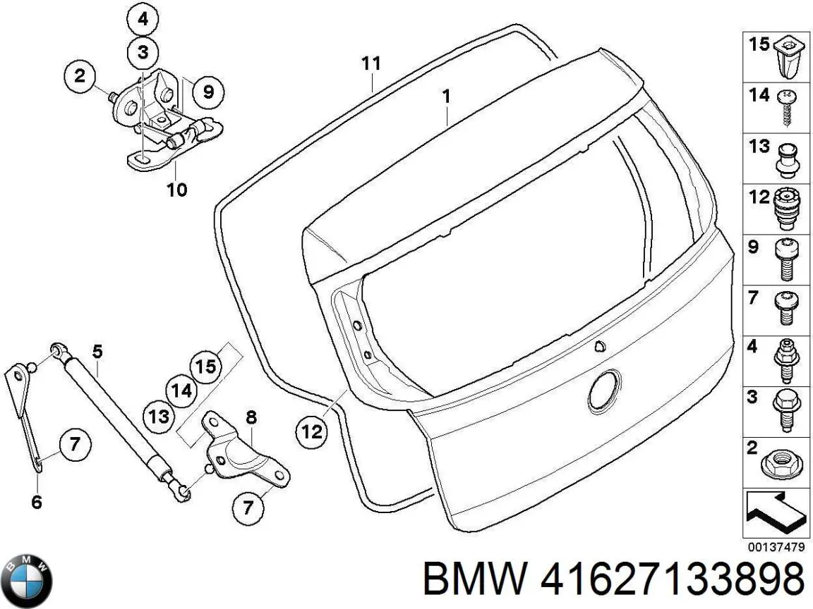 Drzwi tylne (bagażnika 3/5) do BMW 1 (E81, E87)