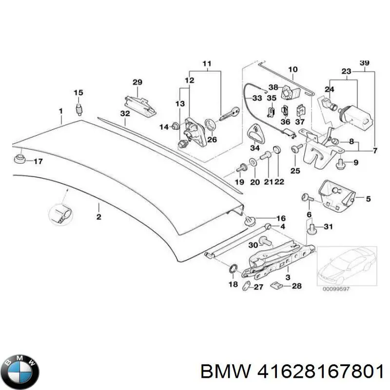 Klapa bagażnika do BMW 5 (E39)