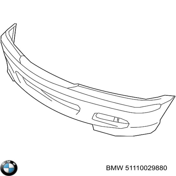 Do koszyka 51110029880 BMW Zderzak przedni