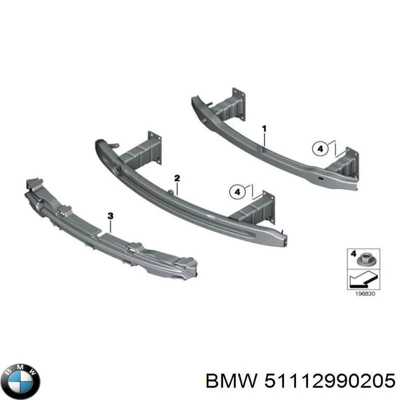 Absorber (wypełniacz) zderzaka przedniego do BMW X1 (E84)