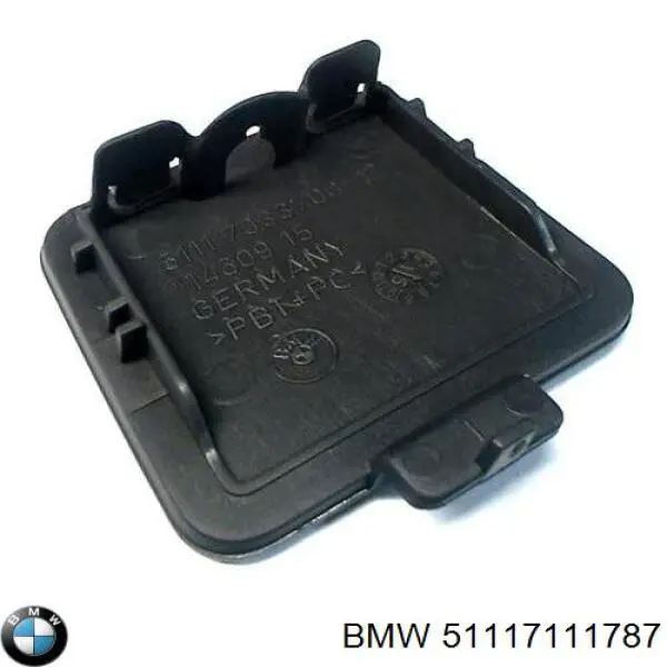 Zaślepka haku holowniczego zderzaka przednia BMW 51117111787 cena, od 8,46 USD